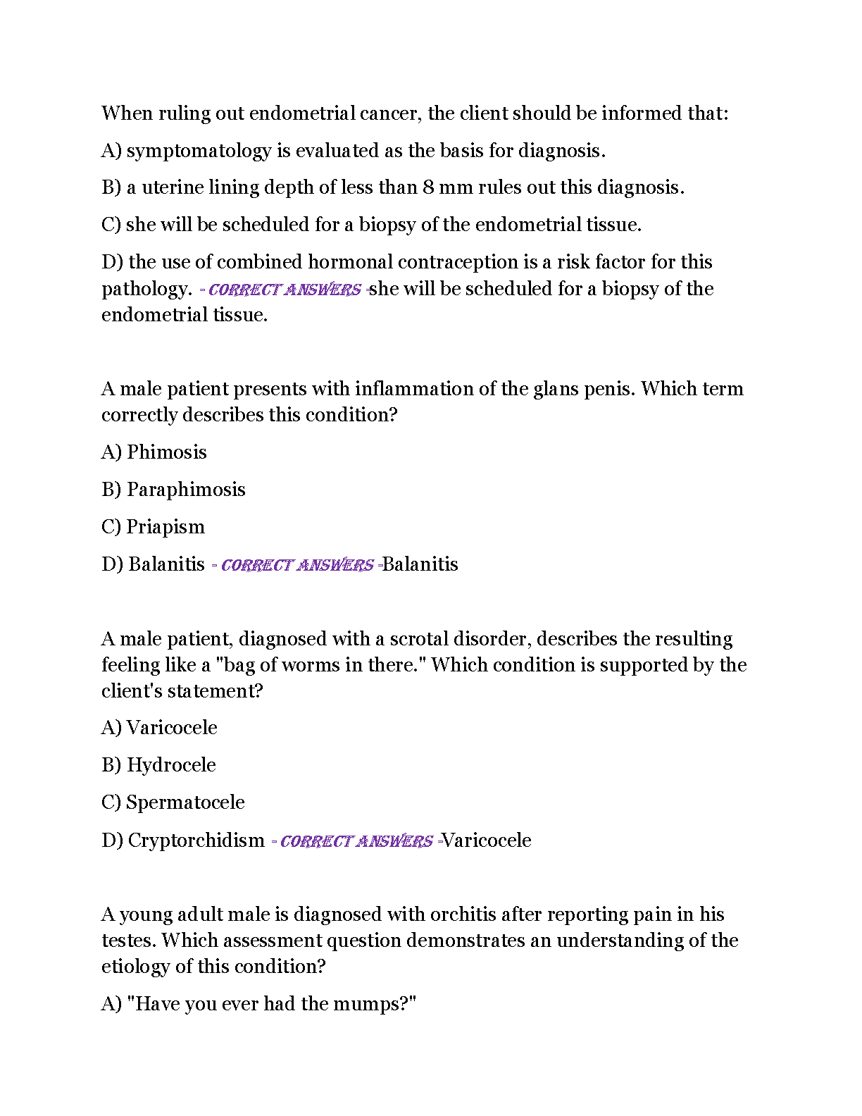 Advanced Pathophysiology Test Bank NSG 530 2026
