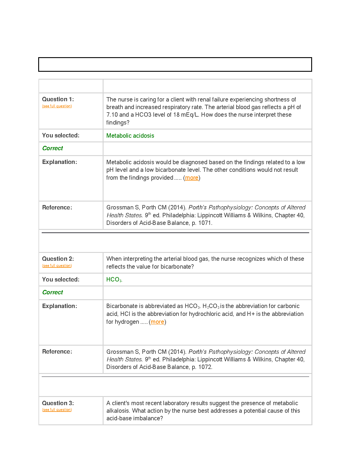 Pathophysiology Exam Guide Porths 2026-27