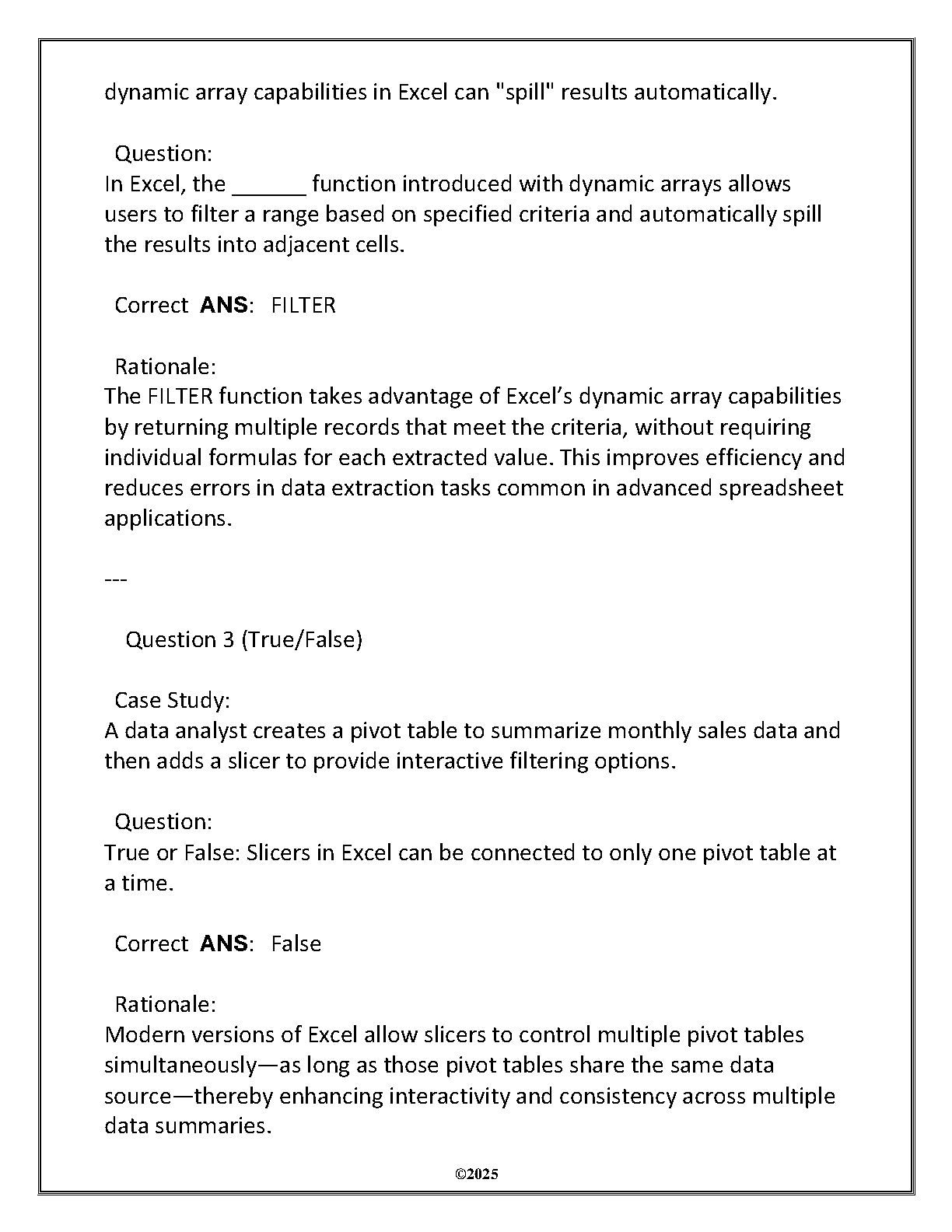 WGU C268 Spreadsheets Final Exam Revision Guide 2025 IMG-3