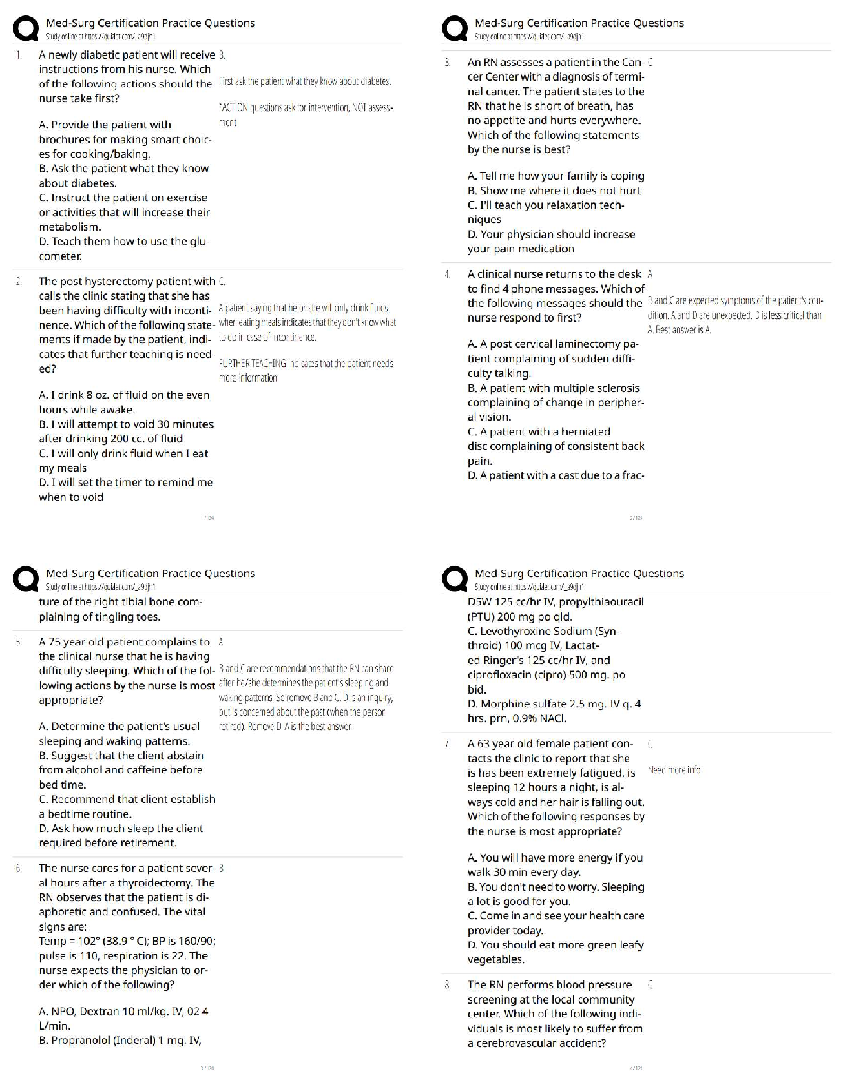 ANCC Med Surg Nursing Certification Exam Prep 2025/26 Practice Qs IMG-1