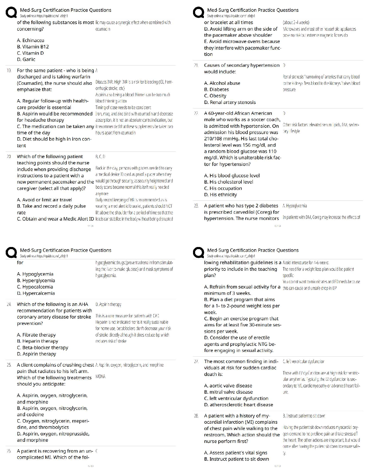 ANCC Med Surg Nursing Certification Exam Prep 2025/26 Practice Qs IMG-3