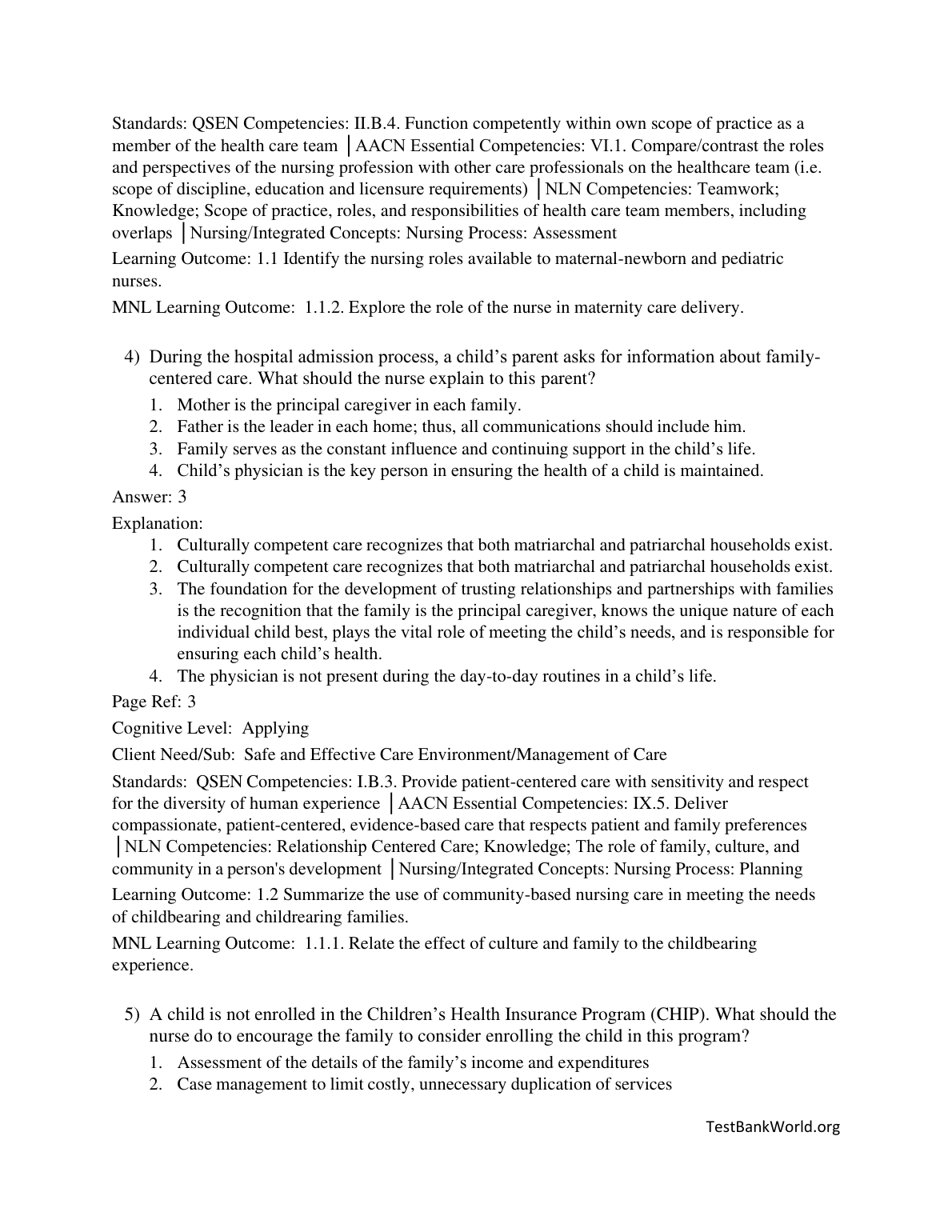 Maternal Child Nursing Care 5th Edition TEST BANK IMG-1