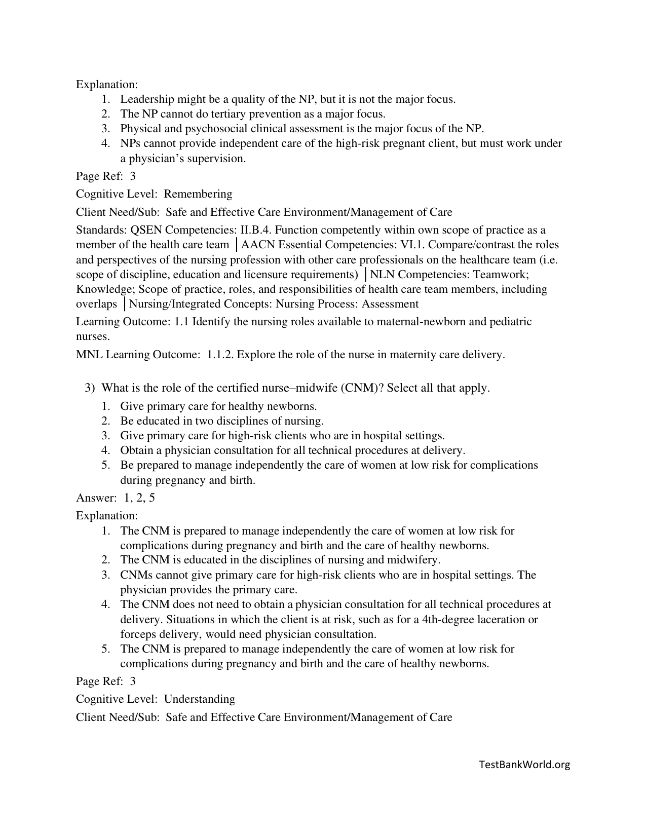 Maternal Child Nursing Care 5th Edition TEST BANK IMG-3