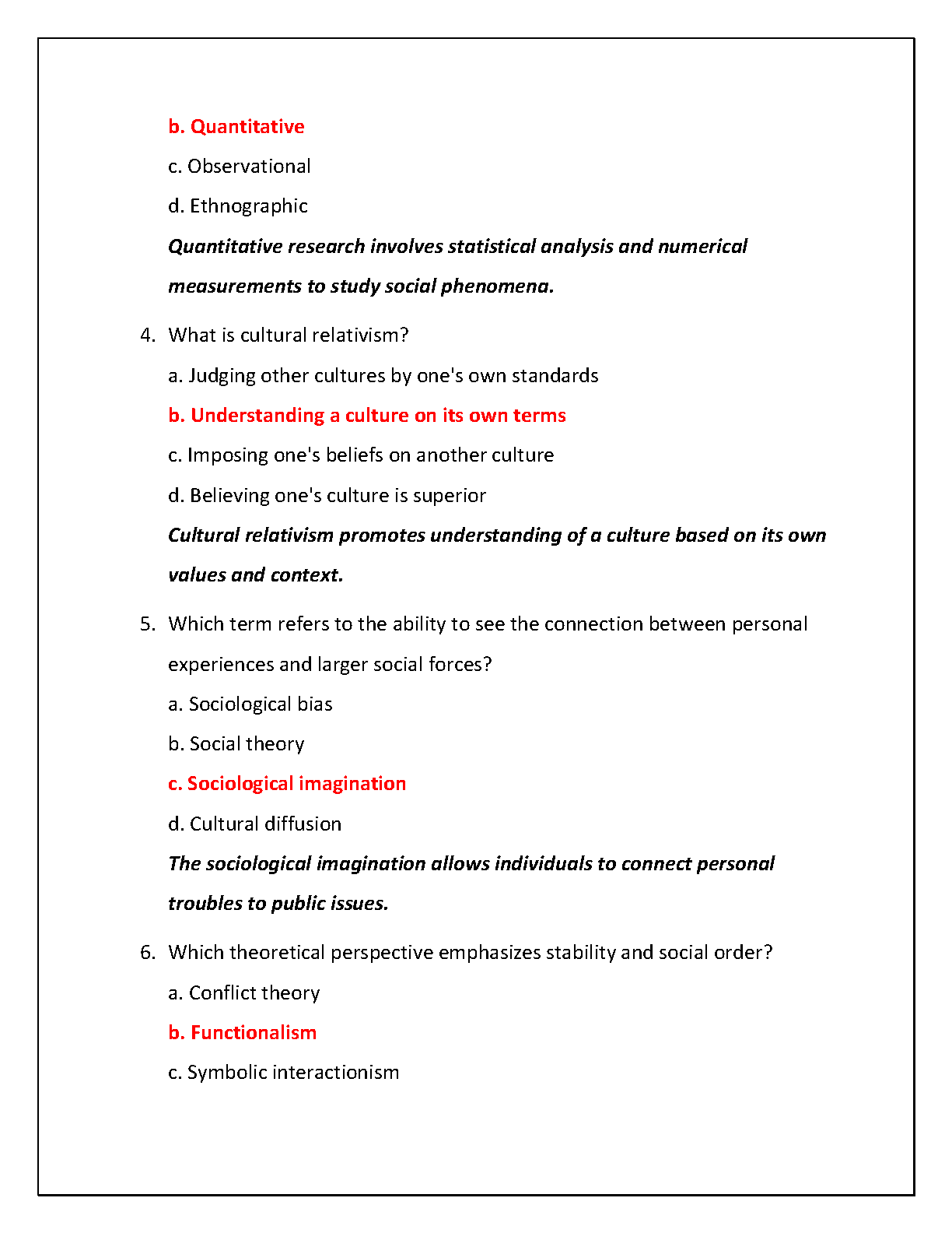 WGU C217 Sociology 2025 Practice Test & Answers