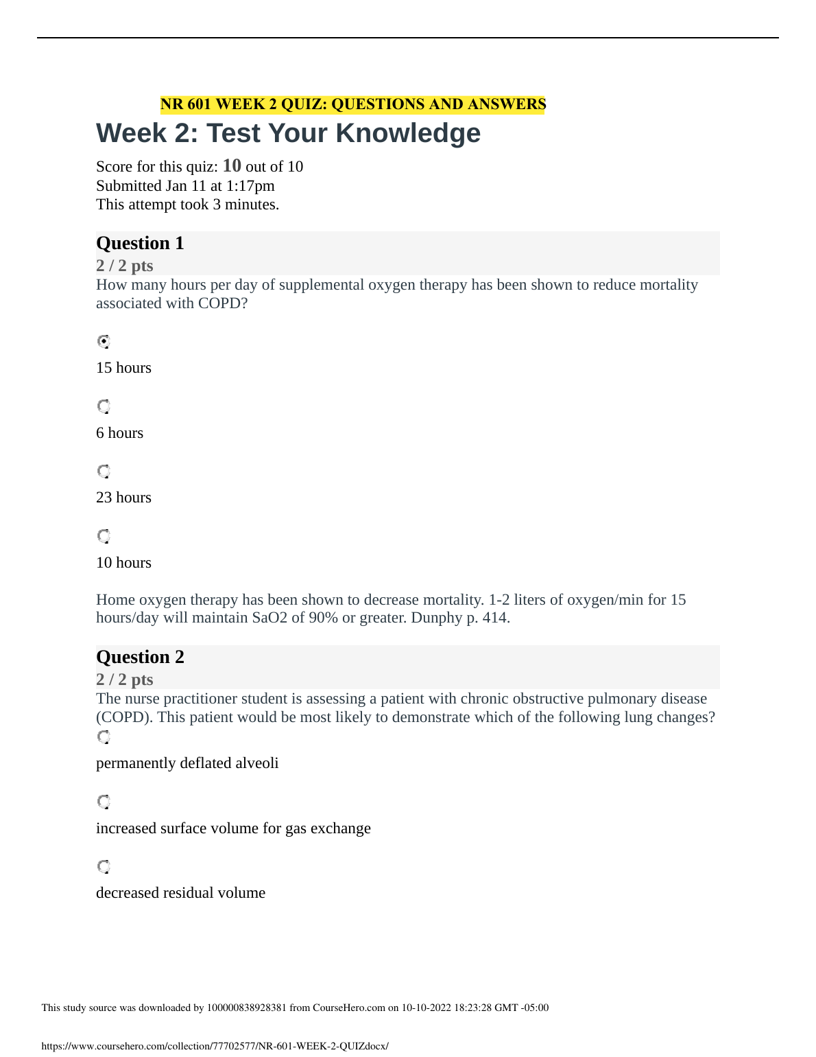 NR 601 Week 2 Quiz Answers 2023 Nursing Exam Prep Guide IMG-1