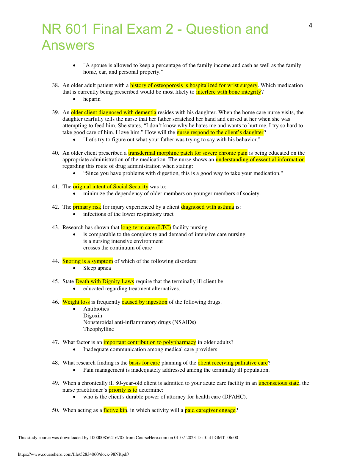 NR 601 Final Exam Q&A 2024 Nursing Revision Pack IMG-1