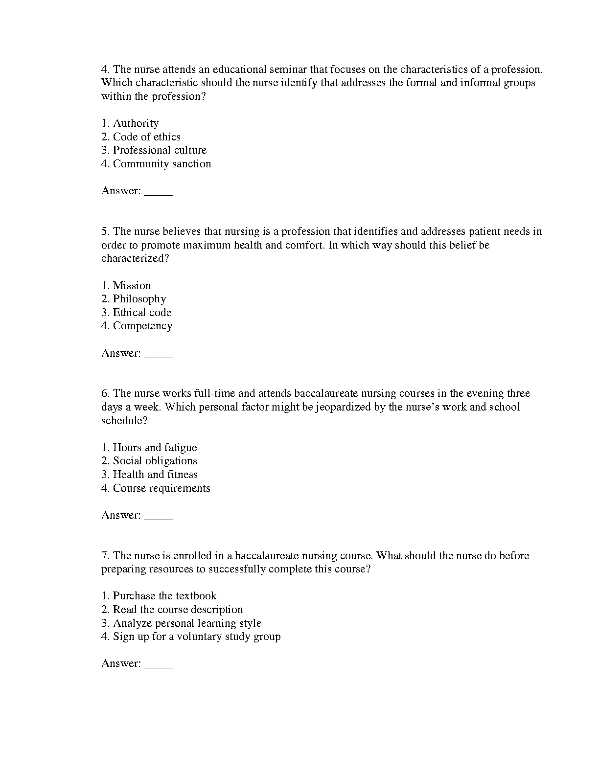 Maternity Pediatric Nursing Test Bank 2026/27
