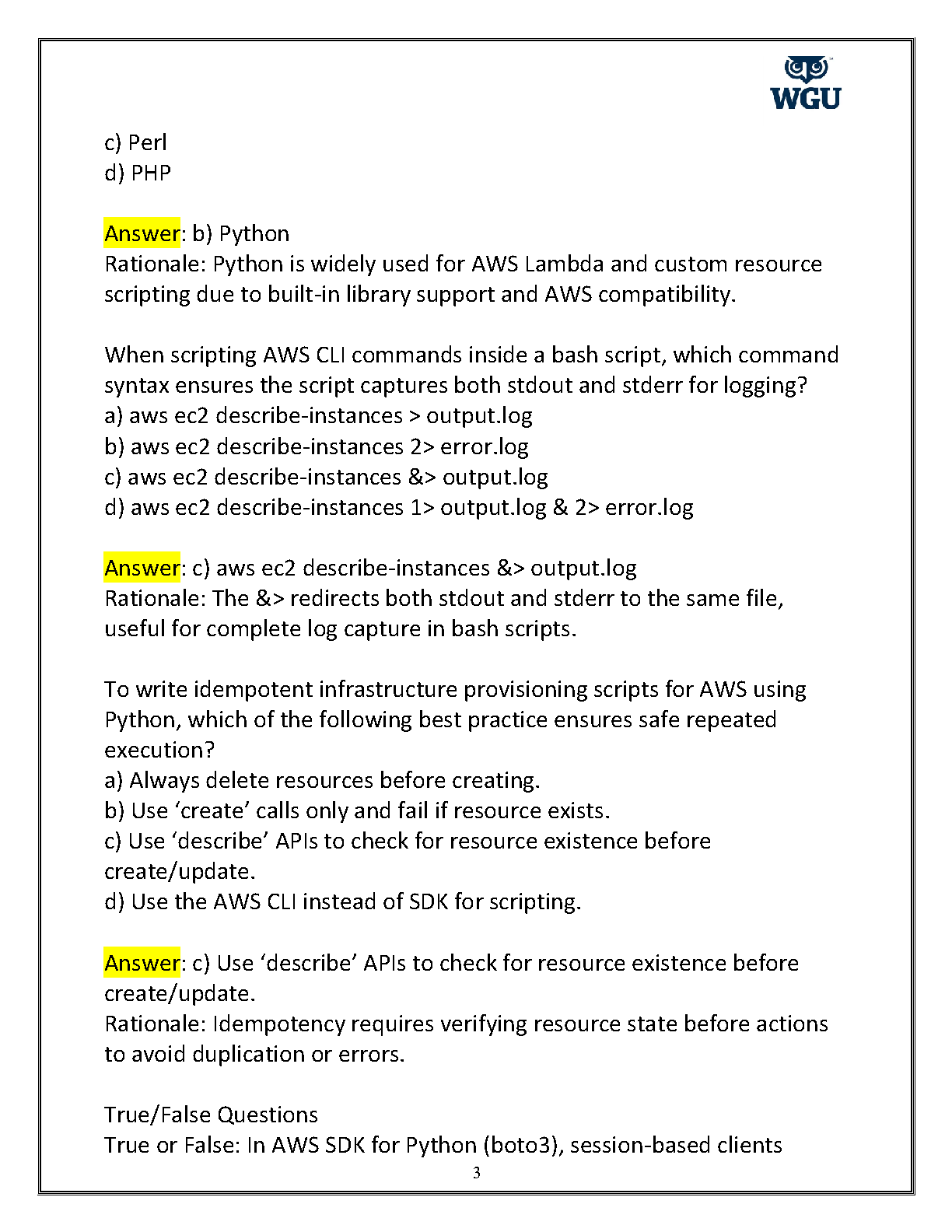 WGU D278 Exam Guide with Verified Solutions IMG-3