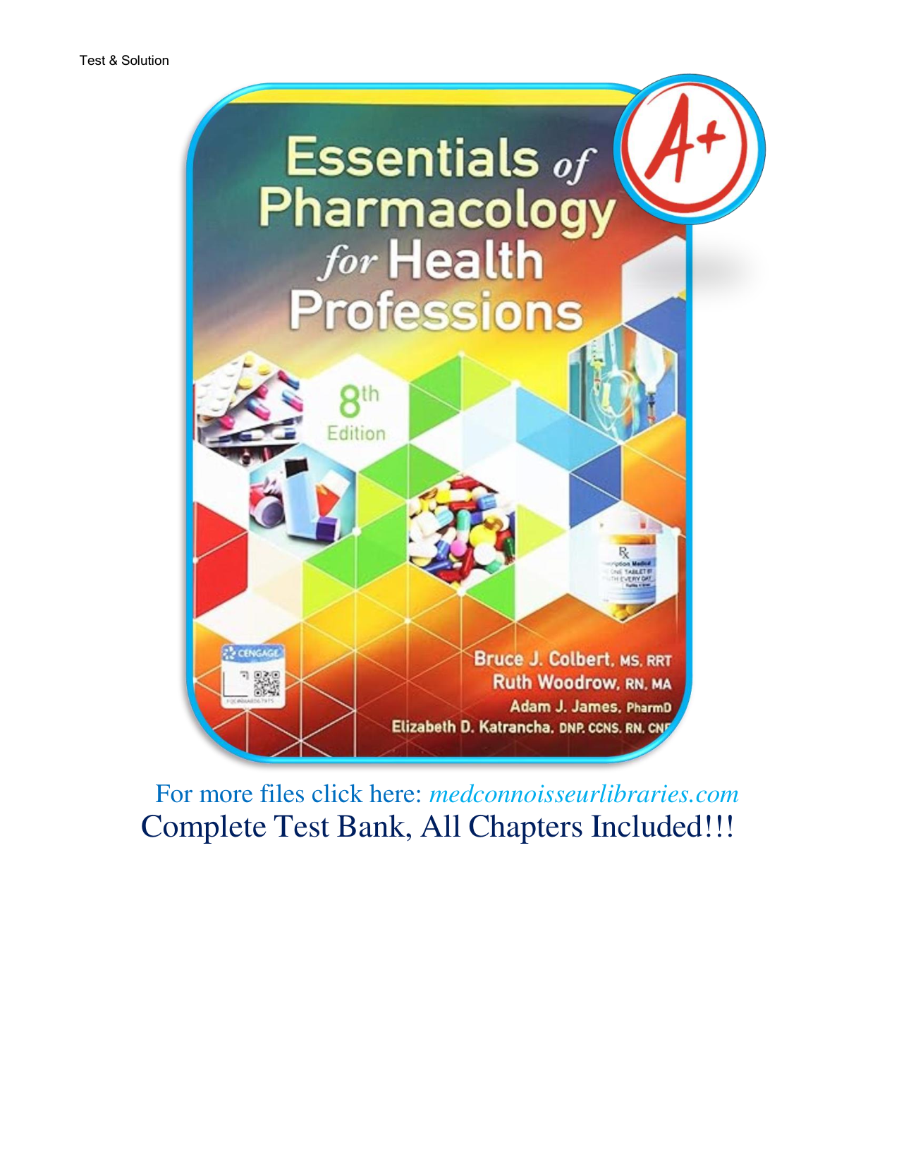 Essentials of Pharmacology for Health Professions 8th Ed