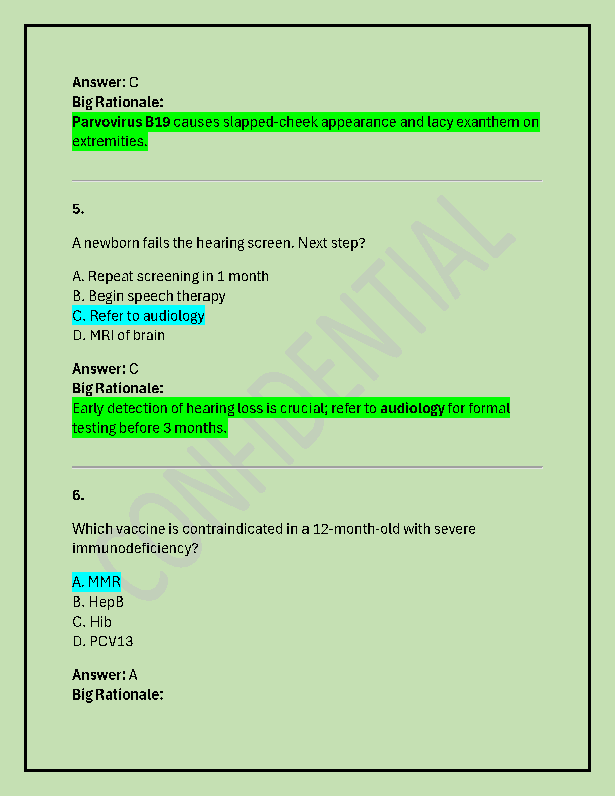 WGU D119 Pediatric Primary Care Exam Test Bank IMG-3
