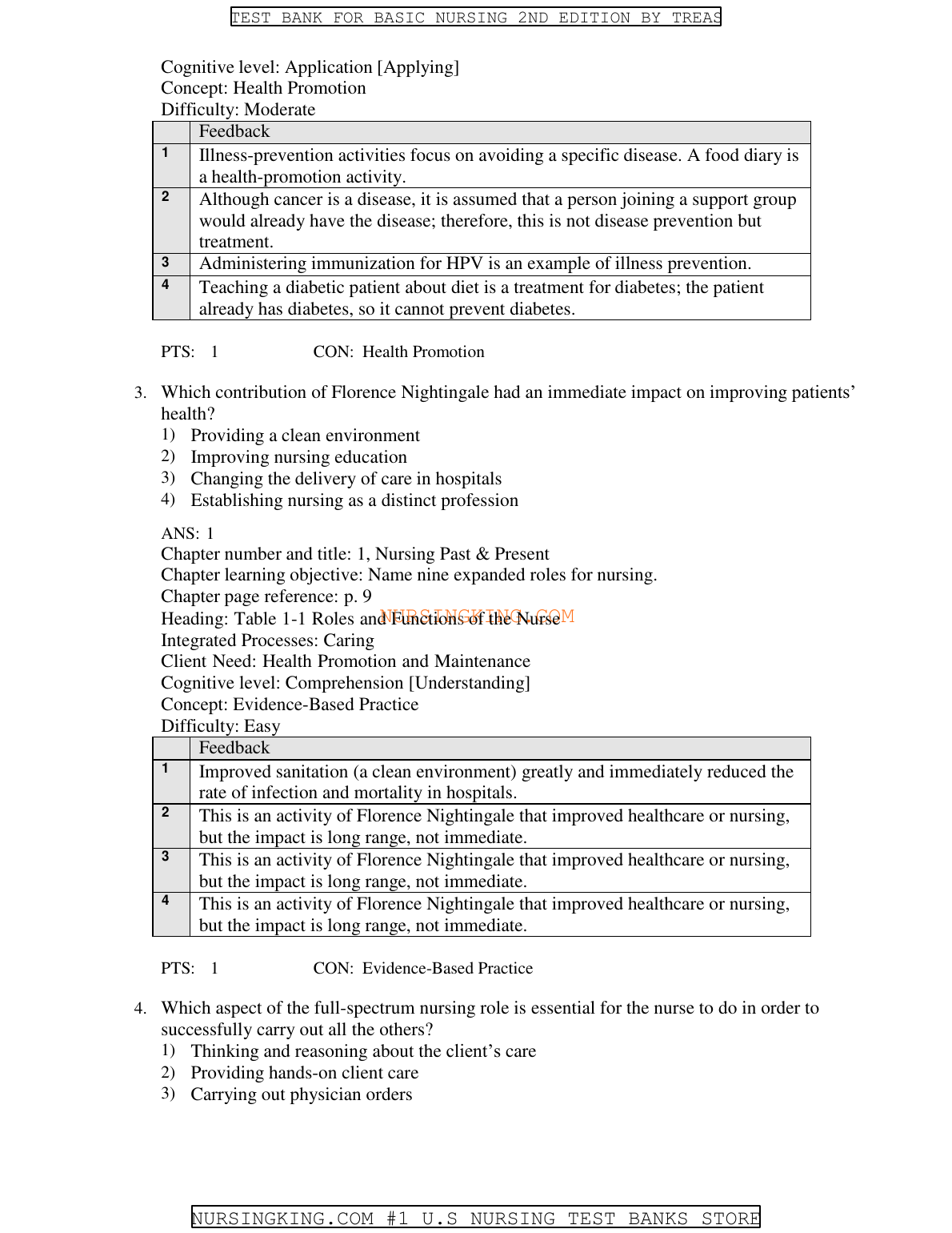 Davis Advantage for Basic Nursing 2nd Edition TEST BANK IMG-1