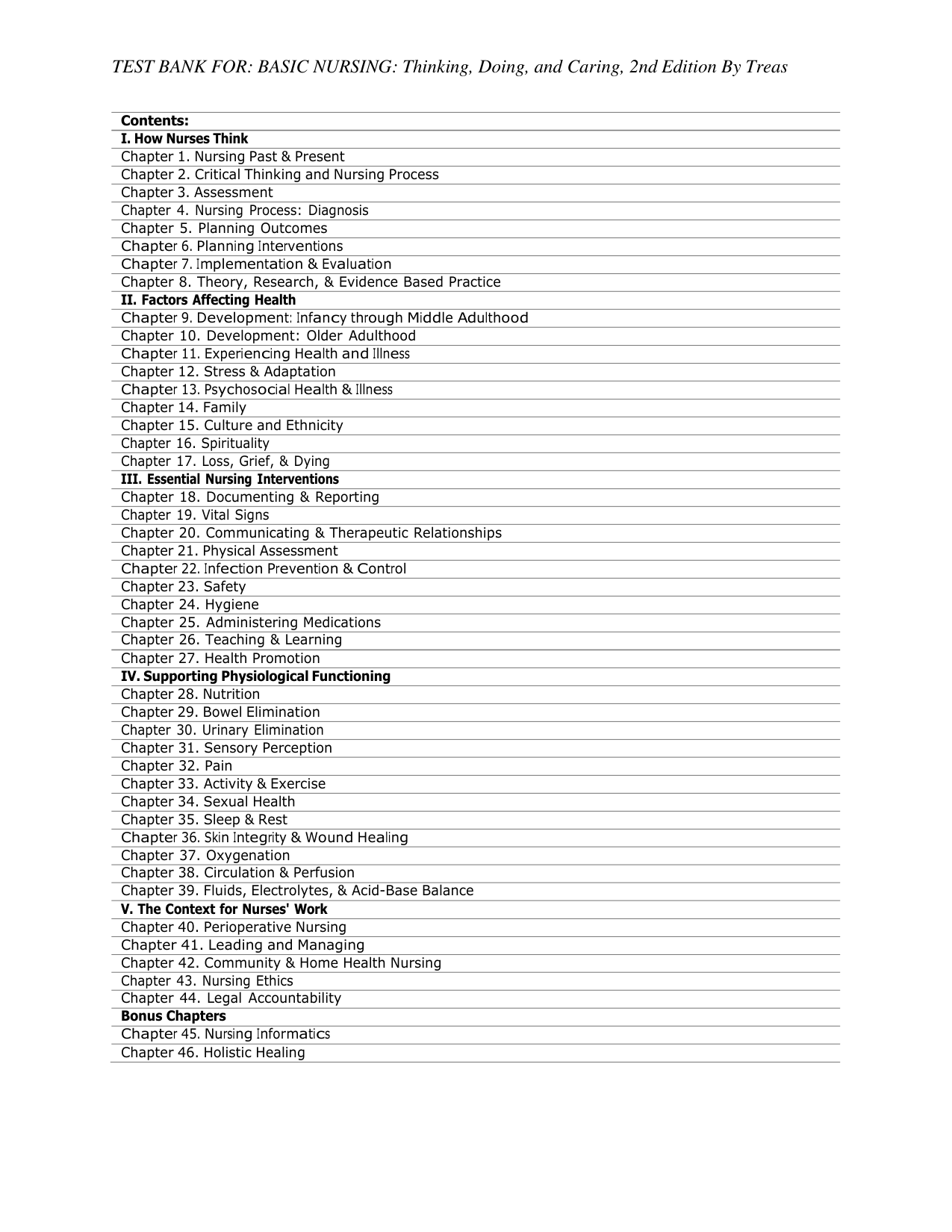 Davis Advantage for Basic Nursing 2nd Edition TEST BANK