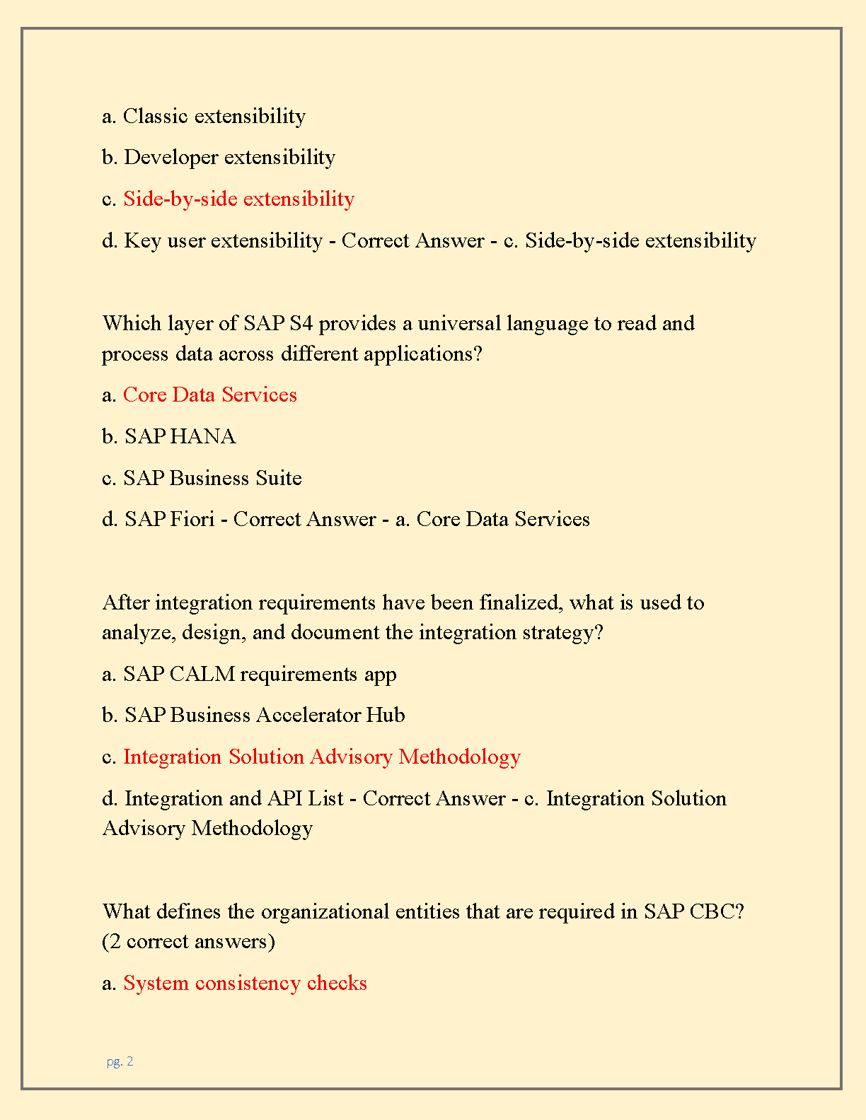 SAP C_CPE_15 Test Bank With Verified Answers 2026