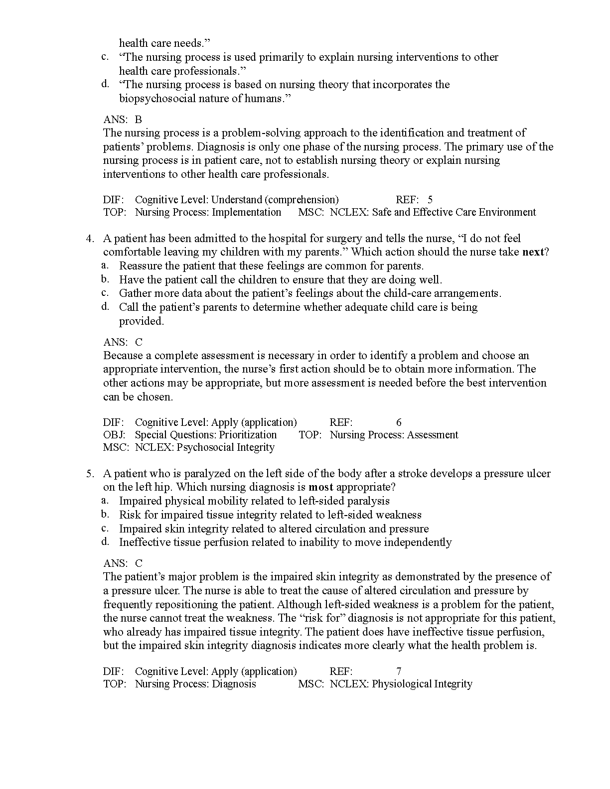 Medical-Surgical Nursing 10e Test Bank | Lewis