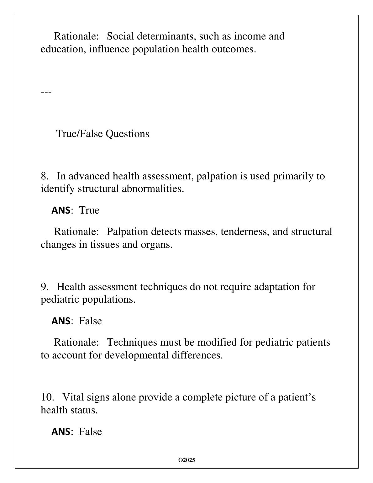 NURS 5205 Advanced Health Assessment Exam Q&A 2025 IMG-1