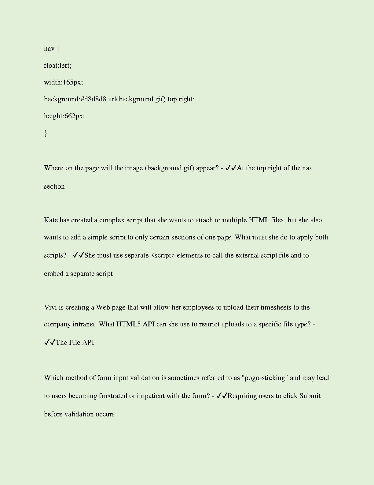 WGU C777 Web Dev Study Guide HTML JS CSS Exam Prep