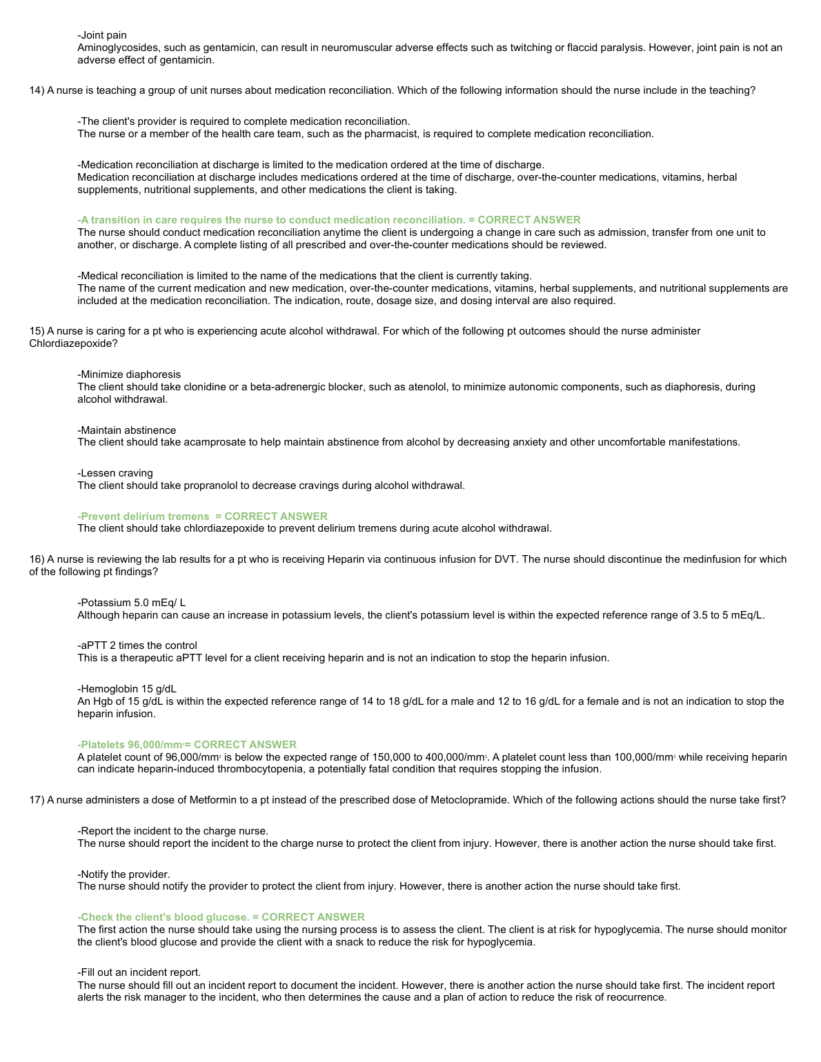 NR 601 ATI Pharmacology Exam Questions & Answers 2023 Edition