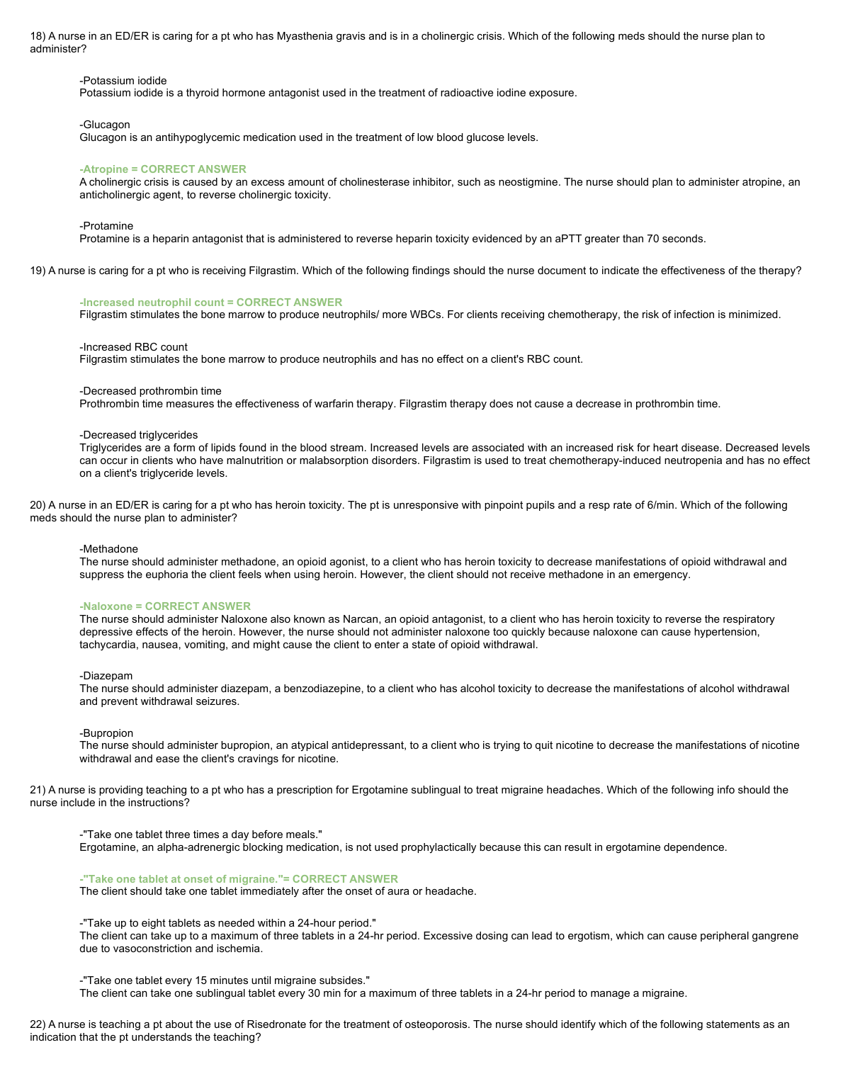NR 601 ATI Pharmacology Exam Questions & Answers 2023 Edition IMG-3