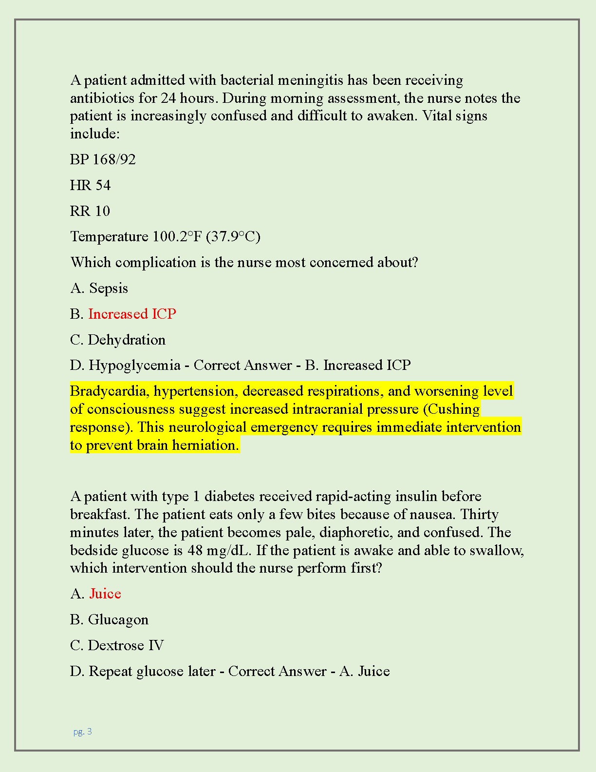 Med Surg Nursing Case Study Test Bank NCLEX Prep 2026/2027 IMG-3