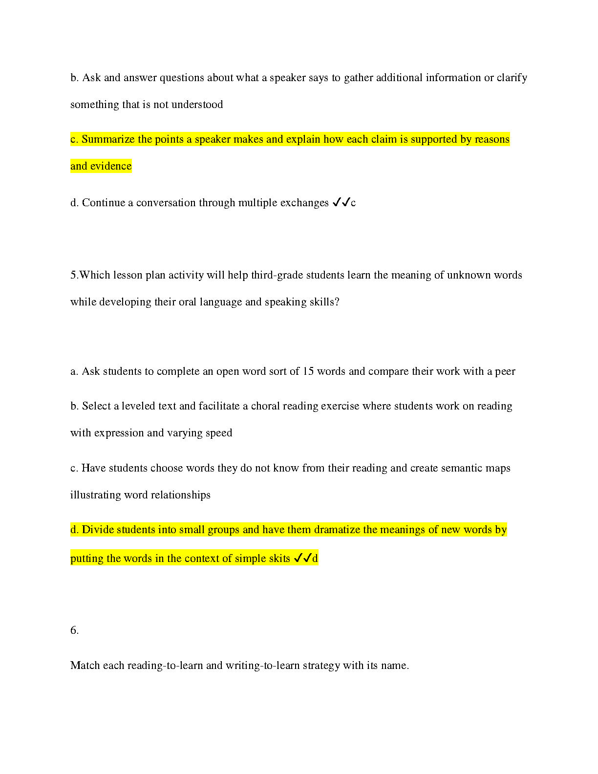 WGU C365 Language Arts Pre-Assessment Graded A Study Guide IMG-3