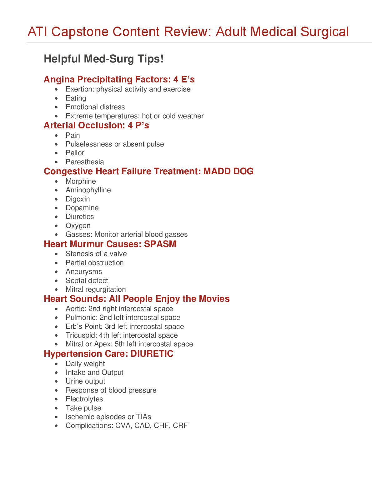 ATI Adult Med Surg Study Guide 2026/27 | NCLEX Prep