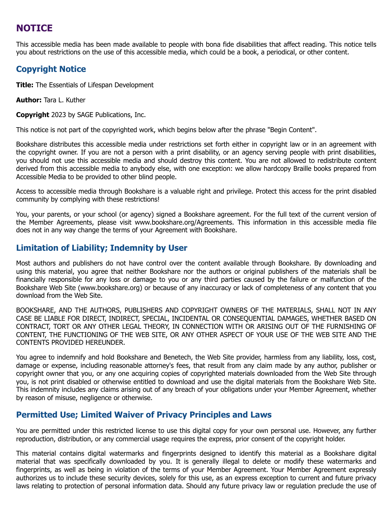 Essentials of Lifespan Development Test Bank