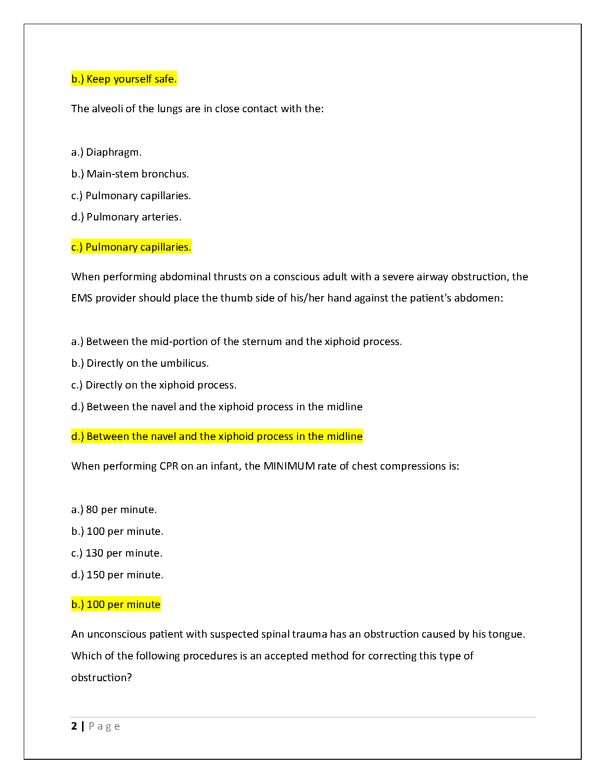 NY EMT Basic Exam Questions 2025 AAOS 12th Edition Study Guide