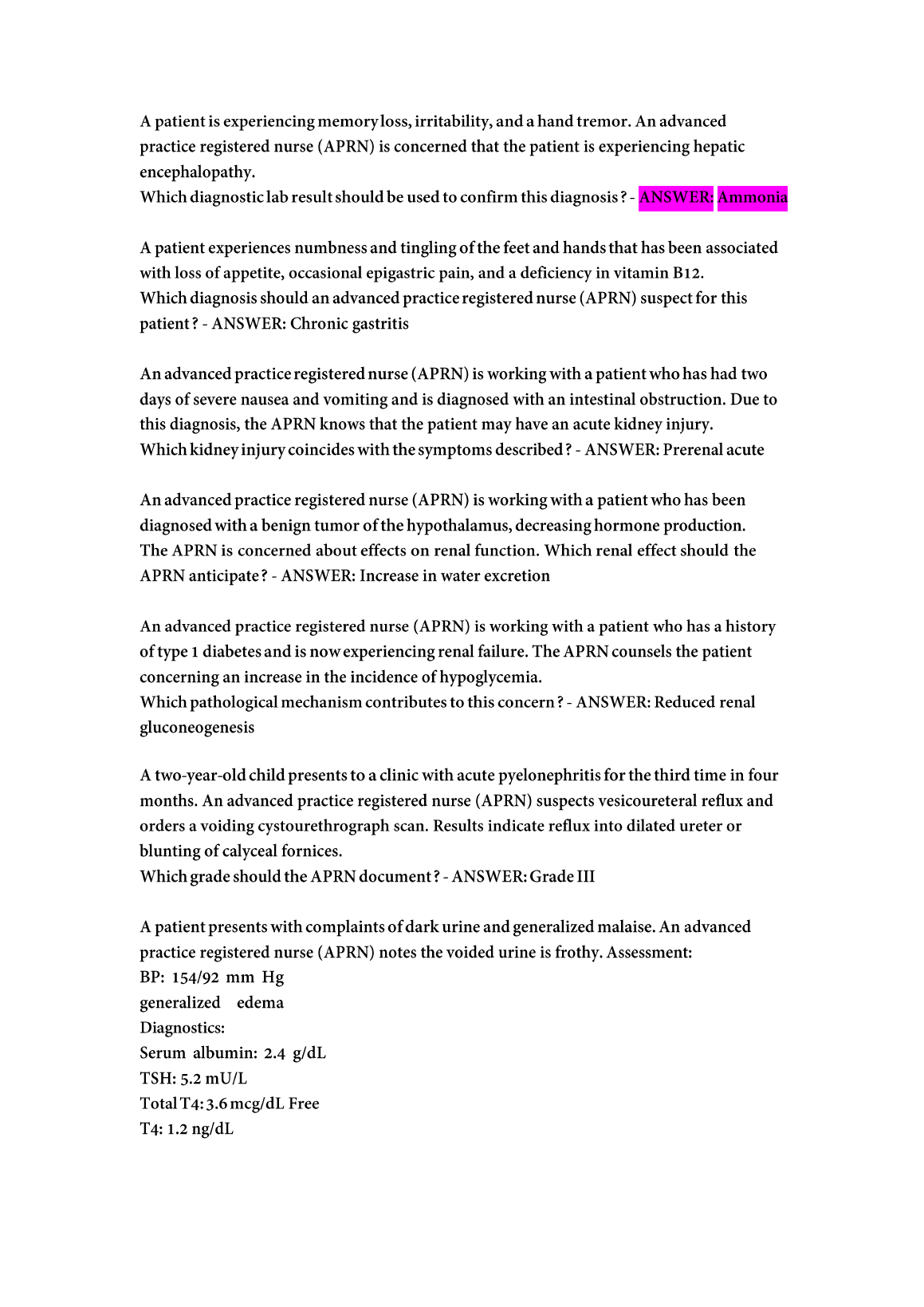 WGU D115 Advanced Pathophysiology Exam Prep 2026/2027 Guide IMG-1