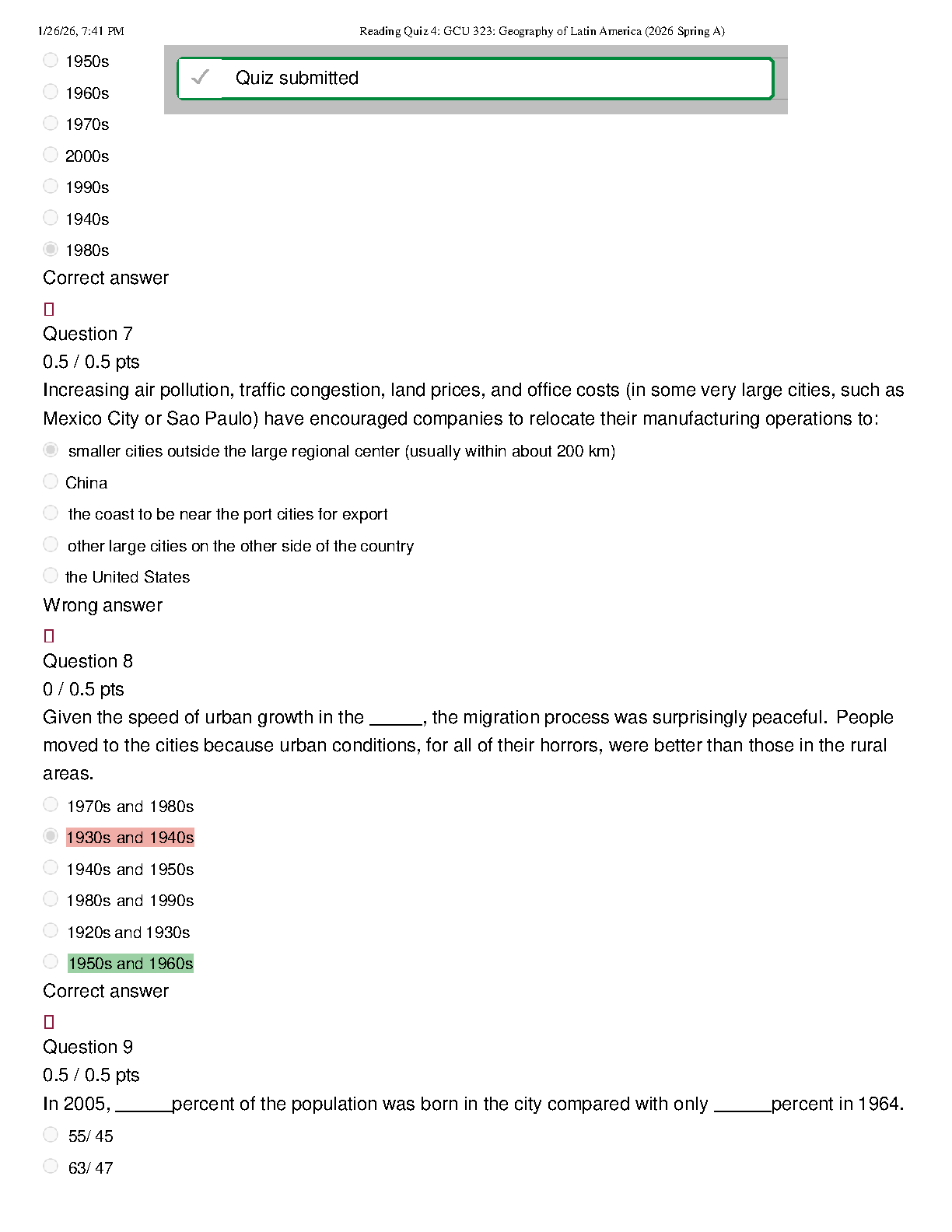 GCU 323 Geography of Latin America Study Guide 2025/2027 Edition IMG-3