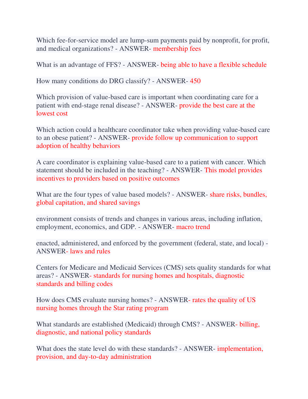 WGU D050 History of Healthcare in America Exam Prep