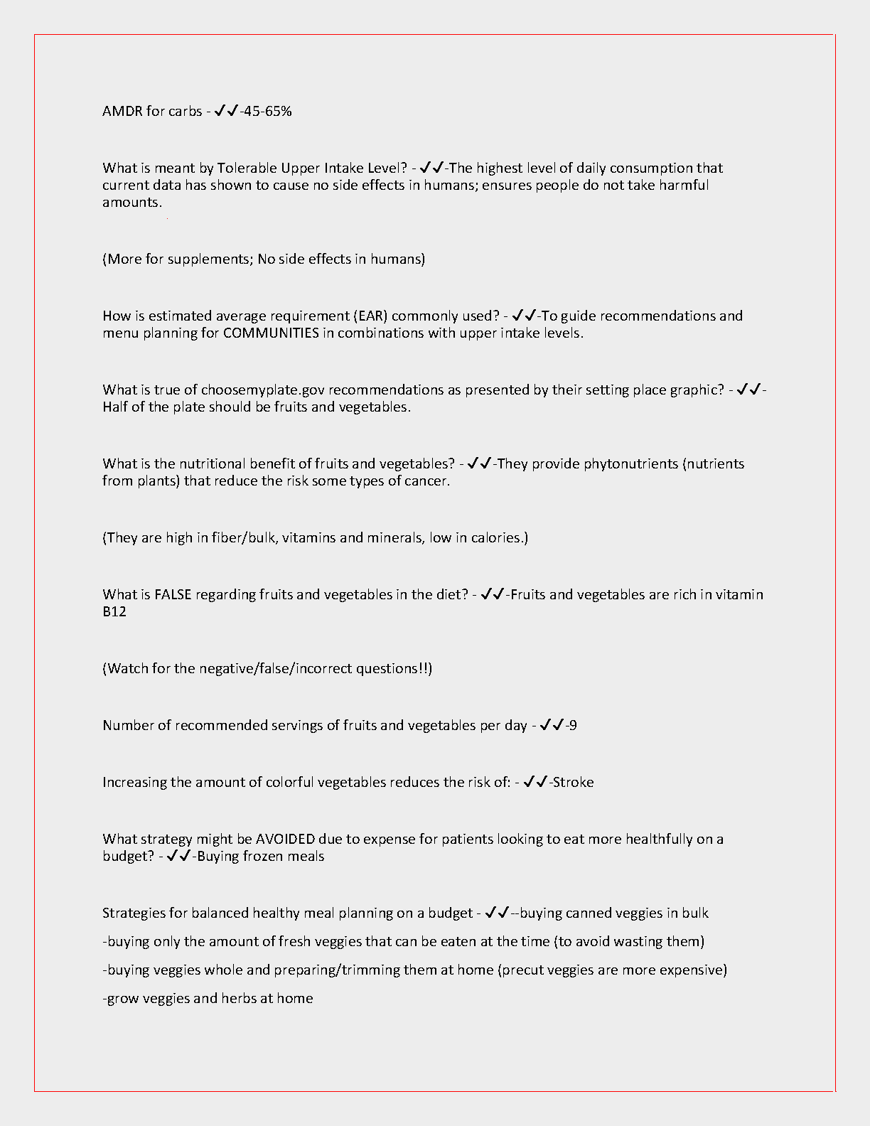 WGU C787 Nutrition Study Guide 2024-25