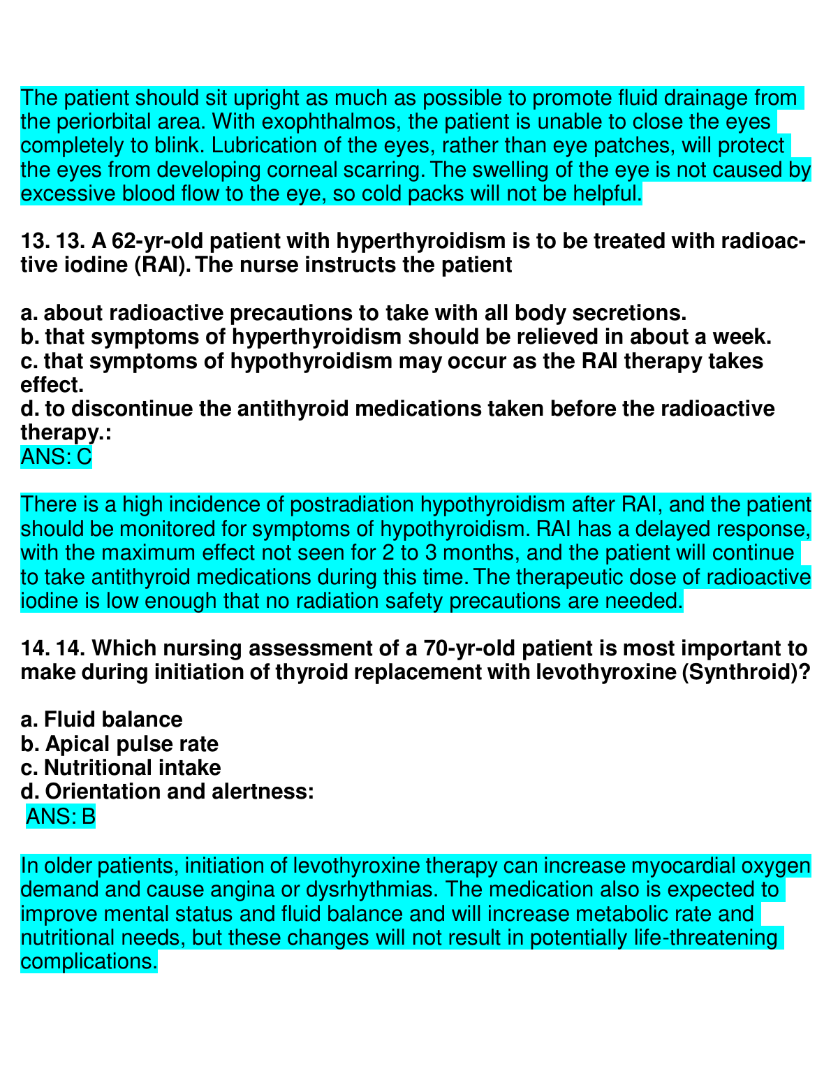 Medical Surgical Nursing Test Bank 2026 Lewis 10th Ed IMG-3