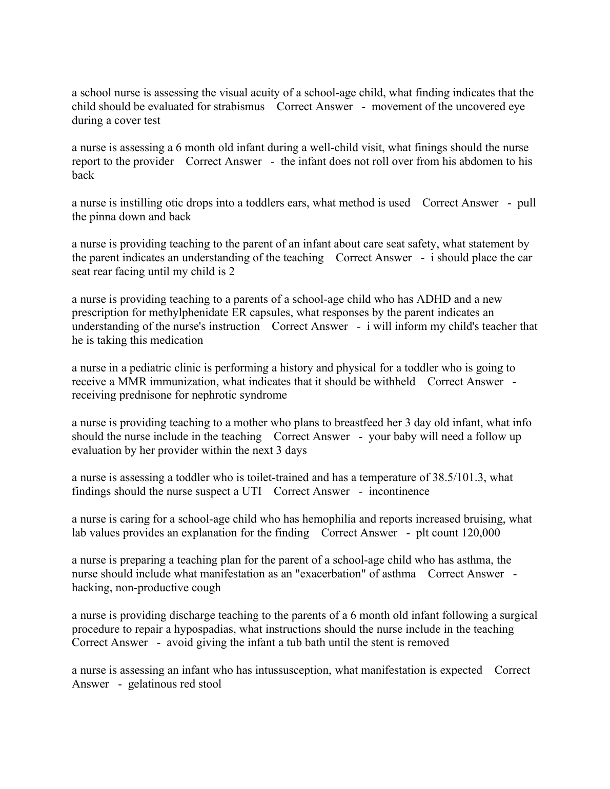 ATI Capstone Pediatrics Practice Test 2026/2027 IMG-1
