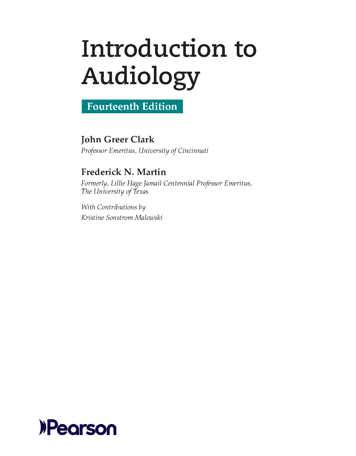 Audiology 14e Test Bank & Solution Manual
