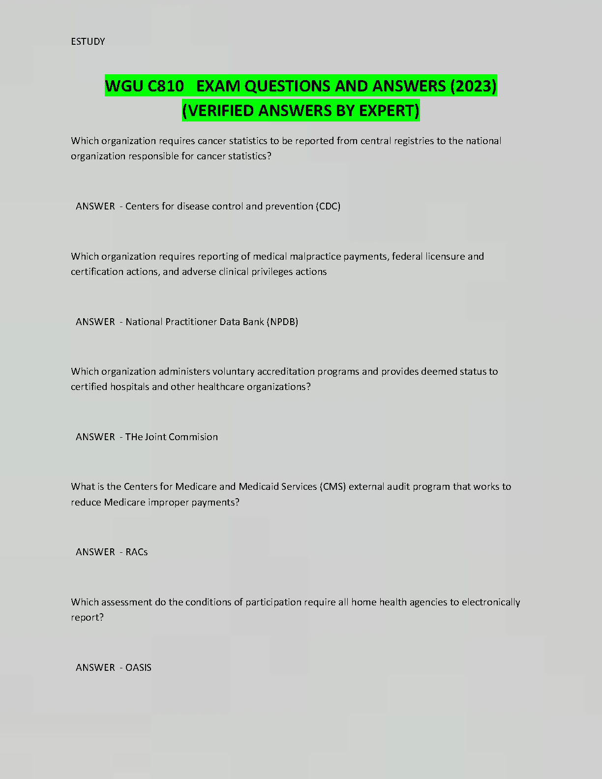 WGU C810 Exam Questions and Answers | Expert Guide IMG-1