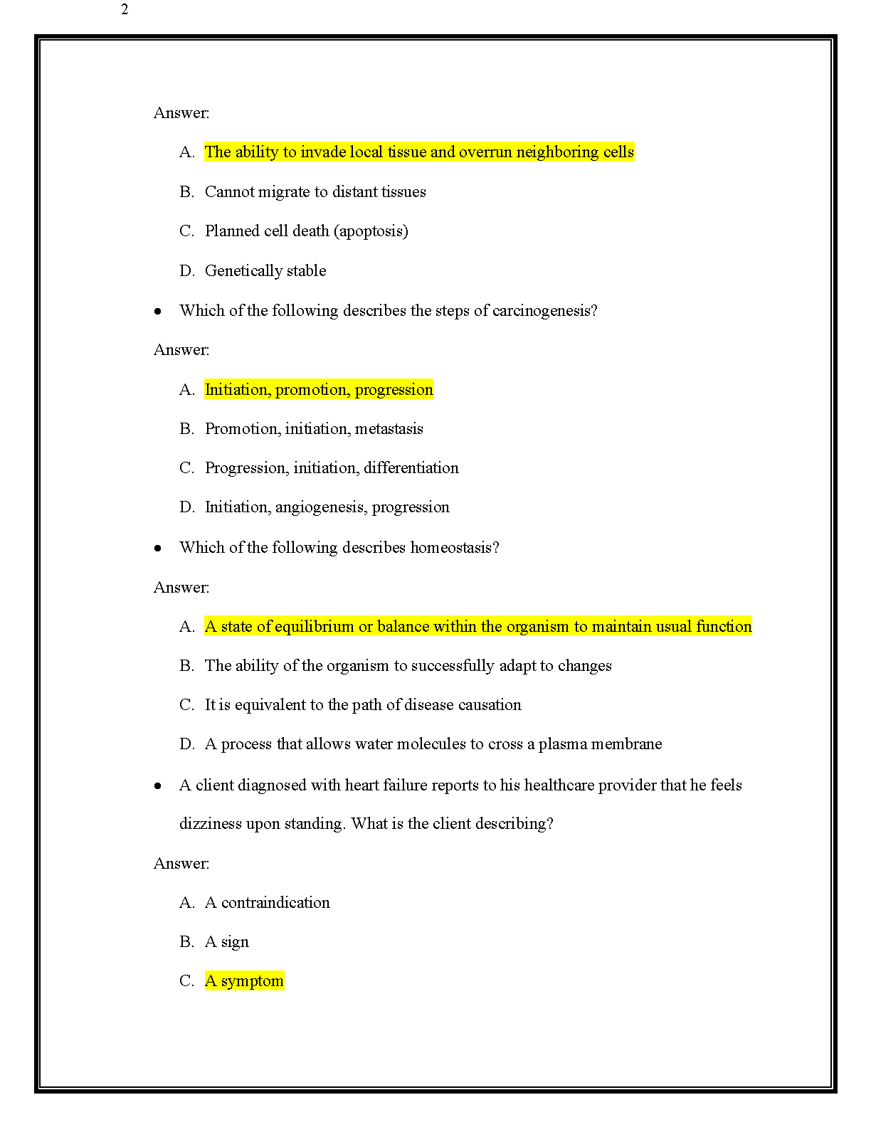Pathophysiology 2026 Test Bank by Carol Porth | Rasmussen U