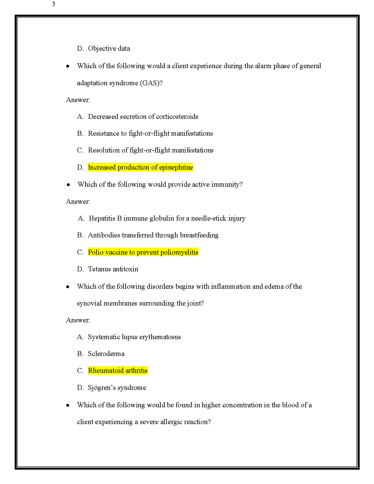 Pathophysiology 2026 Test Bank by Carol Porth | Rasmussen U IMG-3