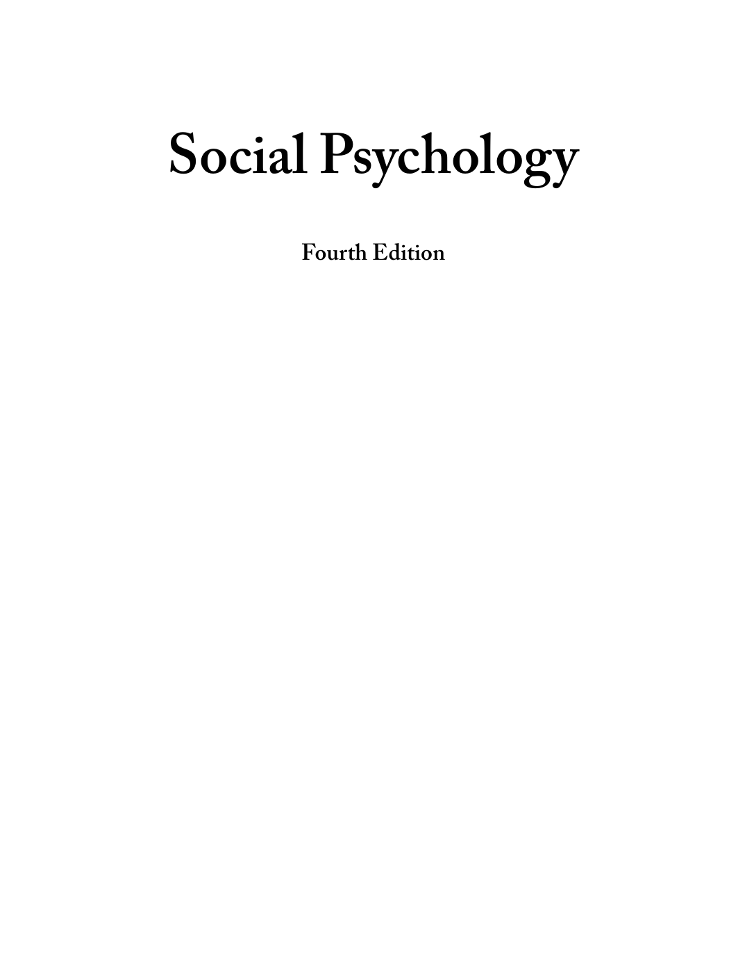 Social Psychology Sociological Perspectives 4th Edition Test