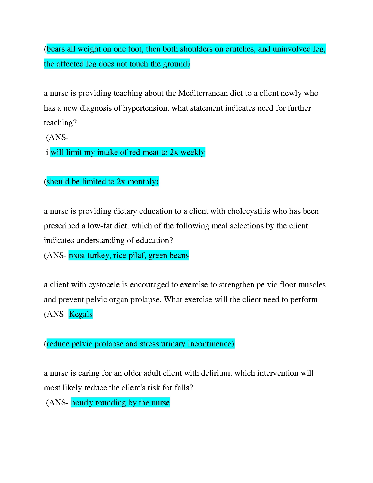 ATI Capstone Fundamentals Practice Questions 2026/2027
