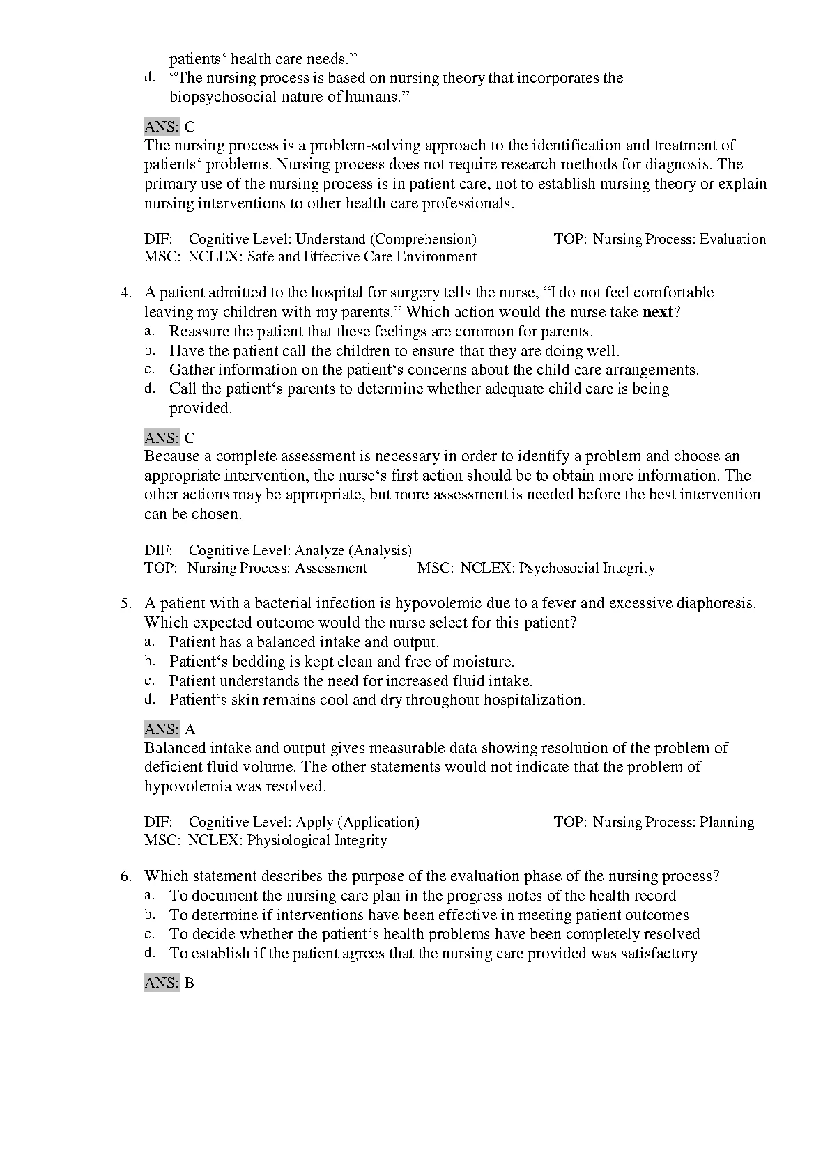 Lewis Med Surg Nursing Test Bank Ch 1-69 | Exam Prep Resource IMG-3
