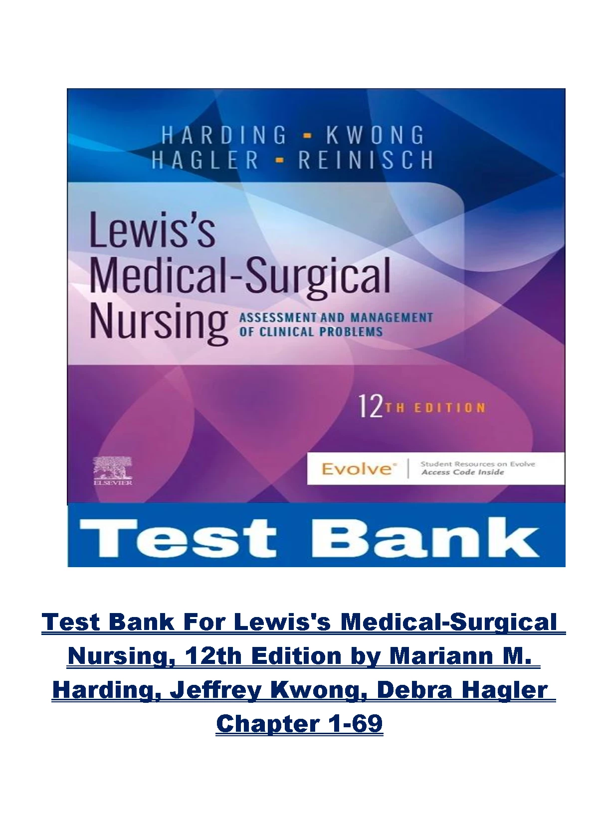 Lewis Med Surg Nursing Test Bank Ch 1-69 | Exam Prep Resource