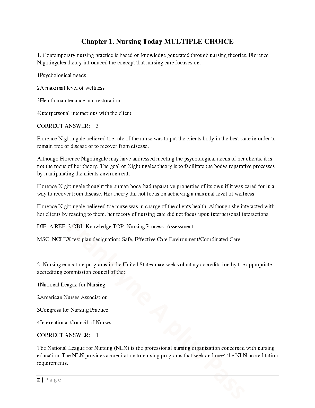 Nursing Fundamentals Test Bank 12th Ed 2026/27 Practice Questions