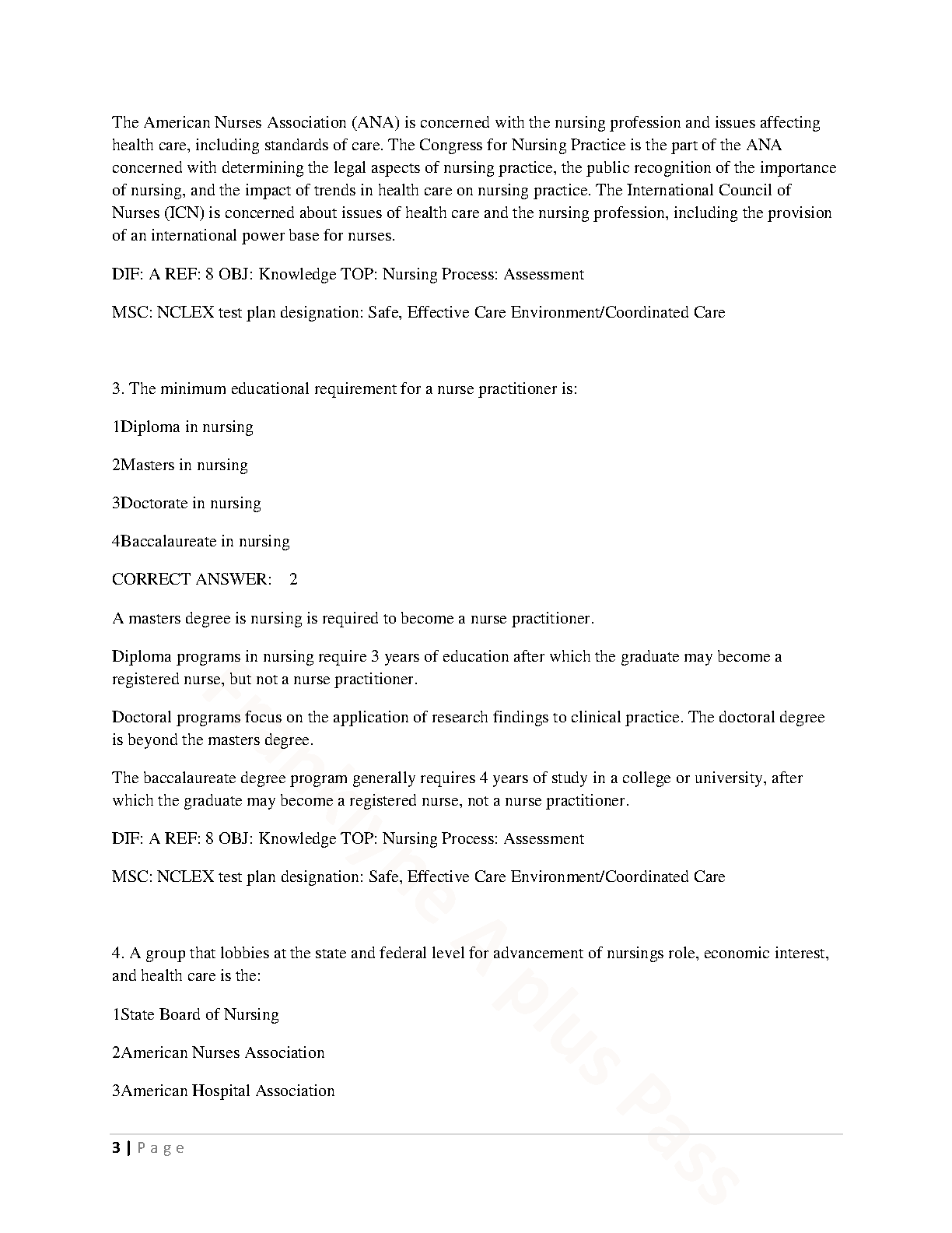 Nursing Fundamentals Test Bank 12th Ed 2026/27 Practice Questions IMG-3