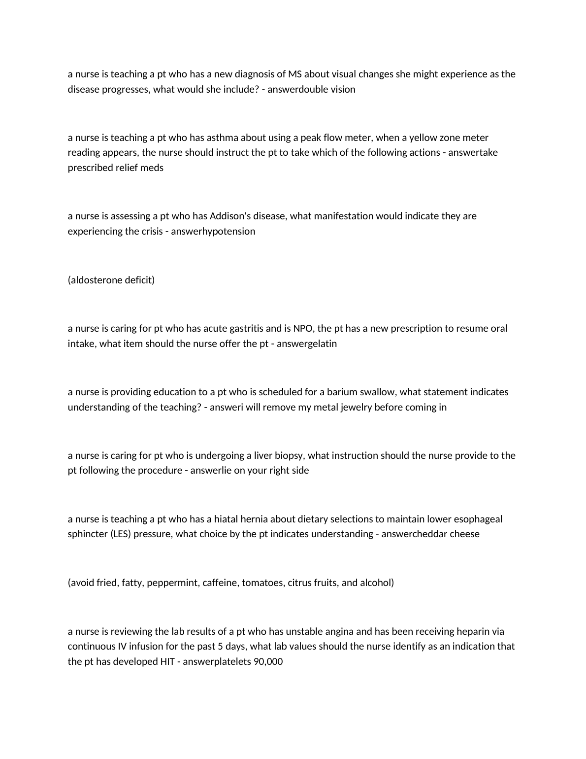 ATI Capstone Med Surg Exam Questions Answers 2026/2027