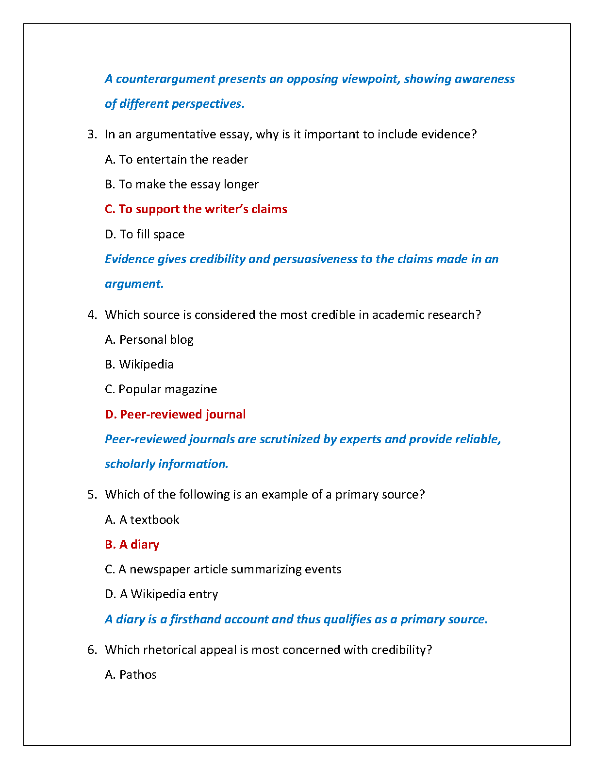 WGU C456 English Comp II Test Bank 2025 Answers