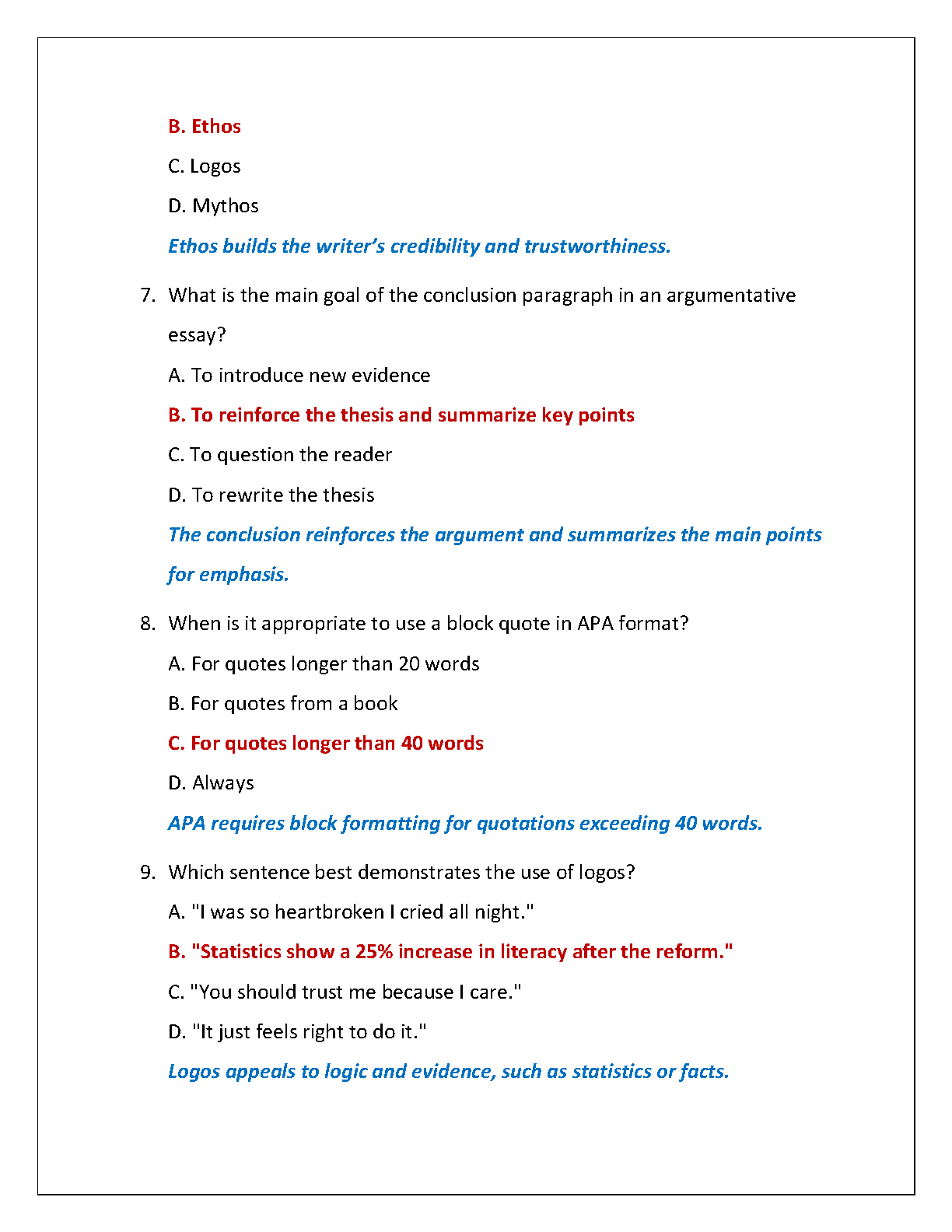 WGU C456 English Comp II Test Bank 2025 Answers IMG-3