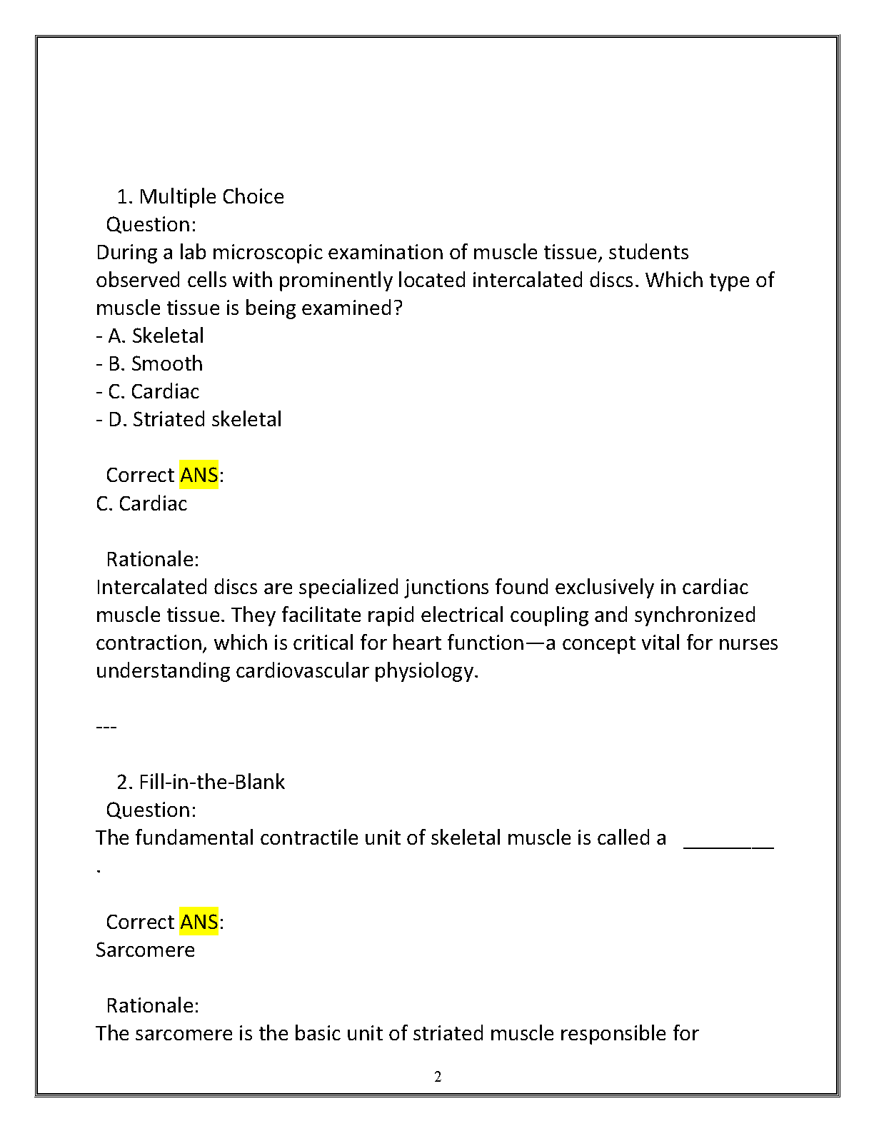 WGU D312 A&P I 2025 Exam Review Questions Answers