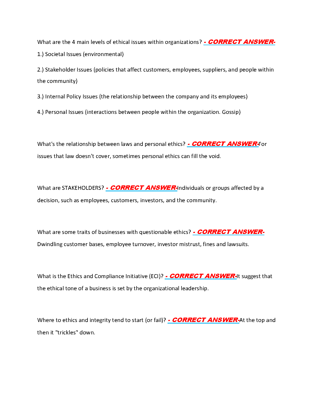 WGU D072 Fundamentals for Success in Business Exam Guide 2025 IMG-3