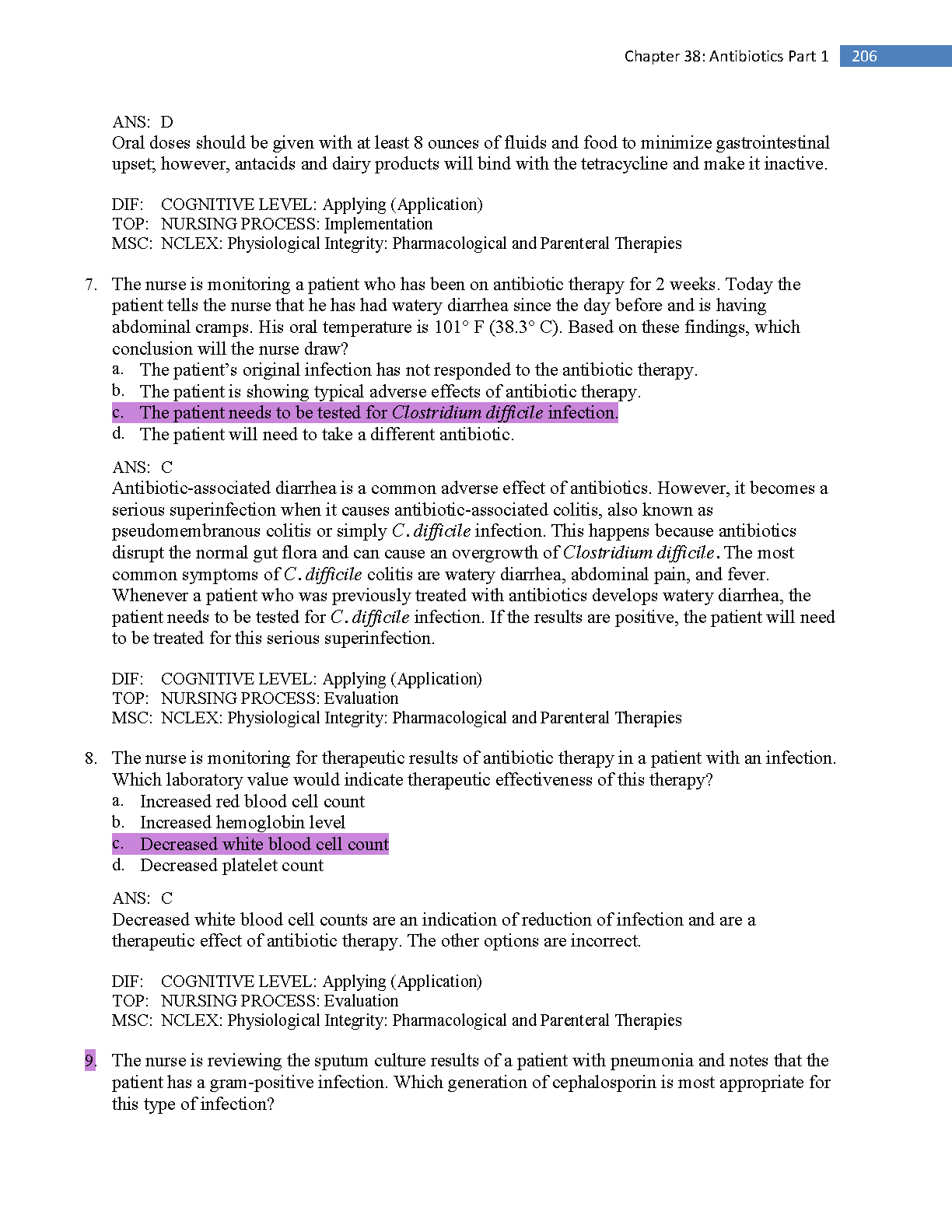 Pharmacology Ch 38 Antibiotics Test Bank 2026/27 IMG-3