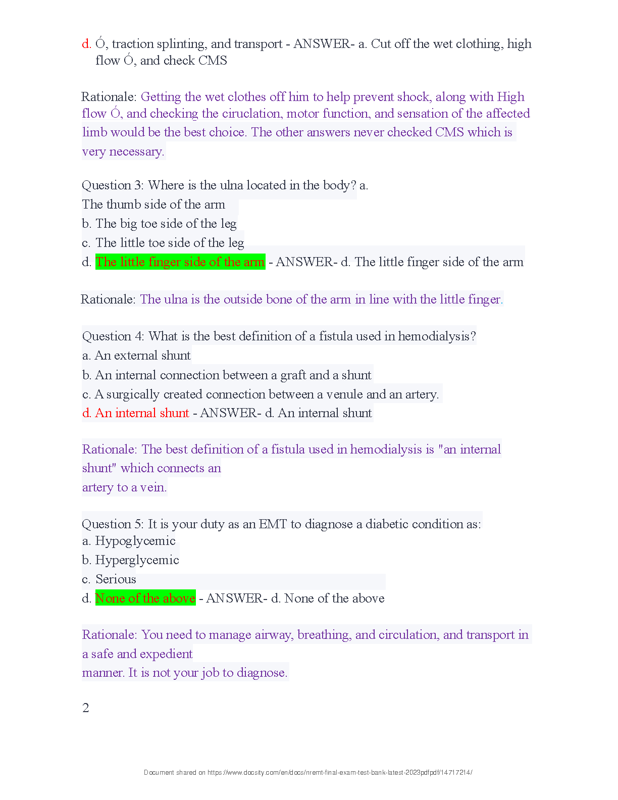 Emergency Care 12e NREMT Test Bank 2026/27 EMT Study Resource IMG-3